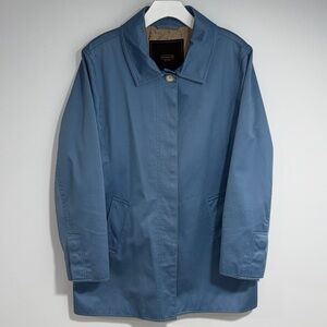 Coach Blue Trench Coat